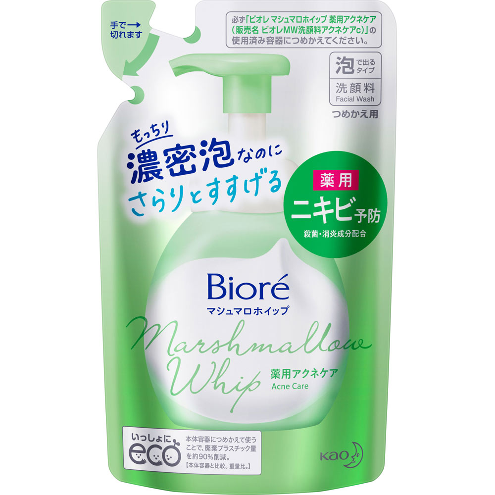ビオレ マシュマロホイップ アクネケア つめかえ用 １３０ｍＬ 花王 (医薬部外品)