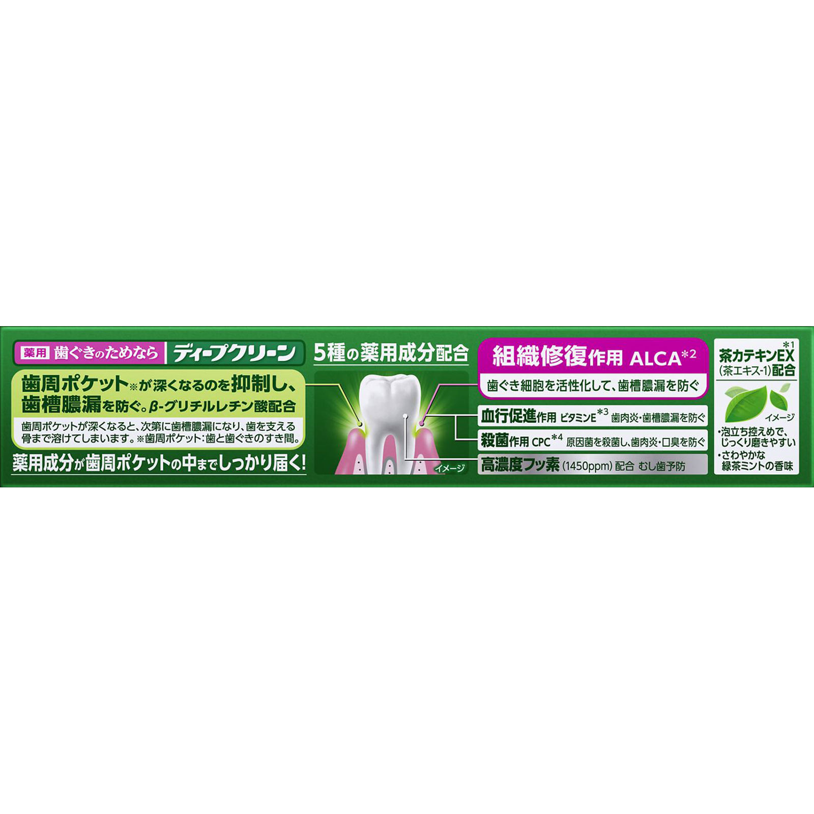 ディープクリーン 薬用ハミガキ 100g 花王 (医薬部外品)