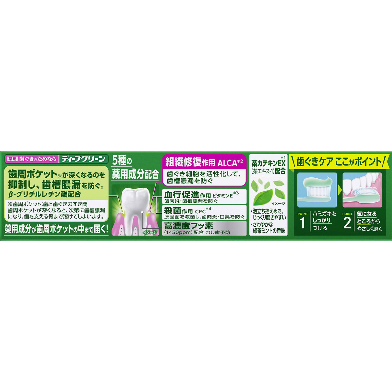 ディープクリーン 薬用ハミガキ １６０ｇ 花王 (医薬部外品)