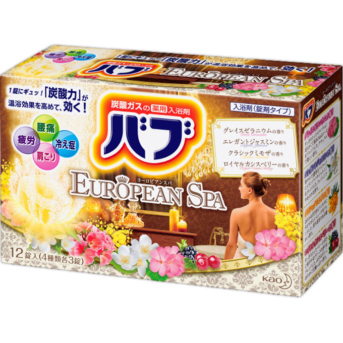 バブ ヨーロピアンスパ １２錠 花王 (医薬部外品)