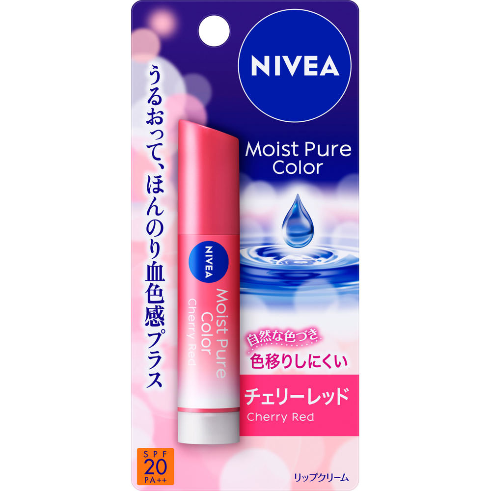 ニベアナチュラルカラーリップブライトアップチェリーレッド ３．５ｇ 花王