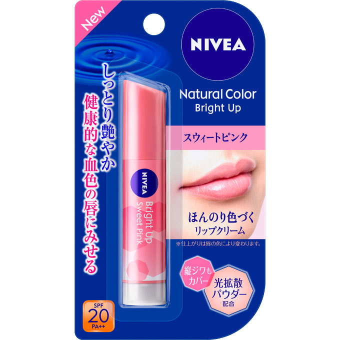 ニベア ナチュラルカラーリップ ブライトアップ　スウィートピンク ３．５ｇ 花王
