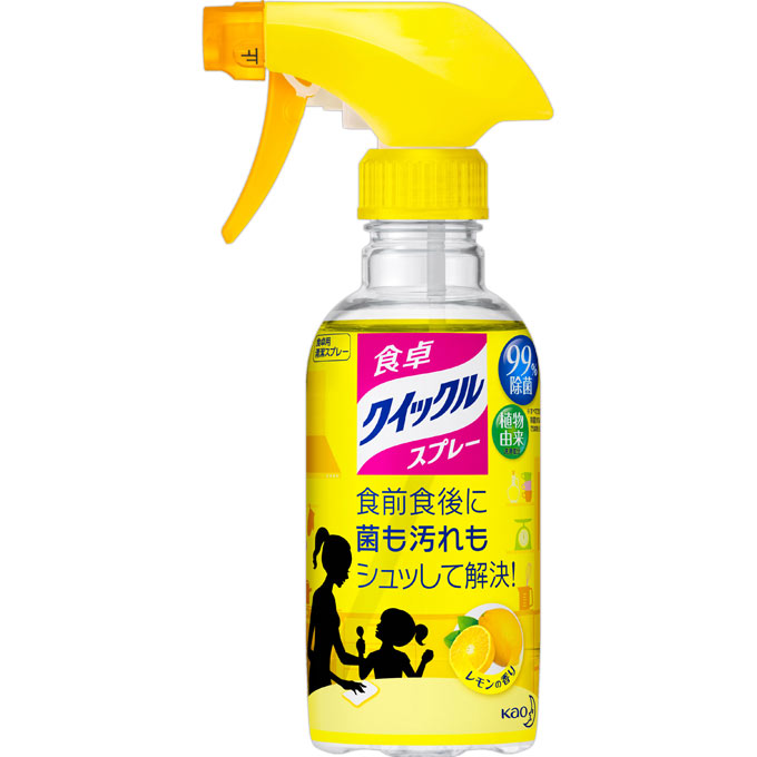 食卓クイックルスプレー 本体 レモンの香り ３００ＭＬ 花王