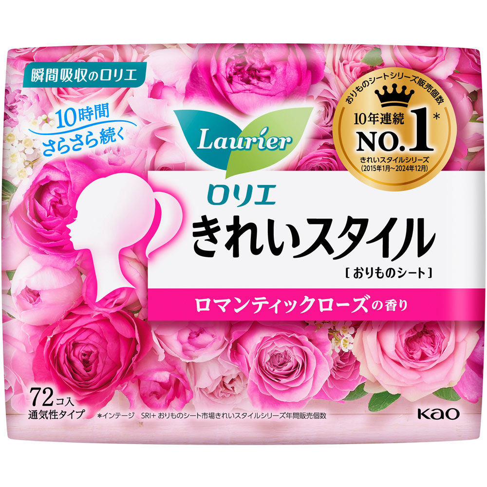 ロリエ きれいスタイル ロマンティックローズの香り ７２コ 花王