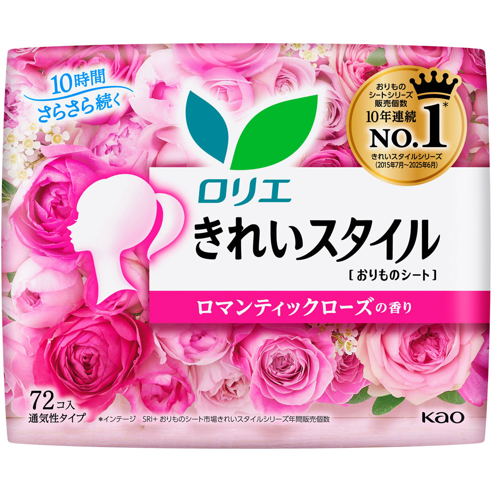 ロリエ きれいスタイル ロマンティックローズの香り ７２コ 花王