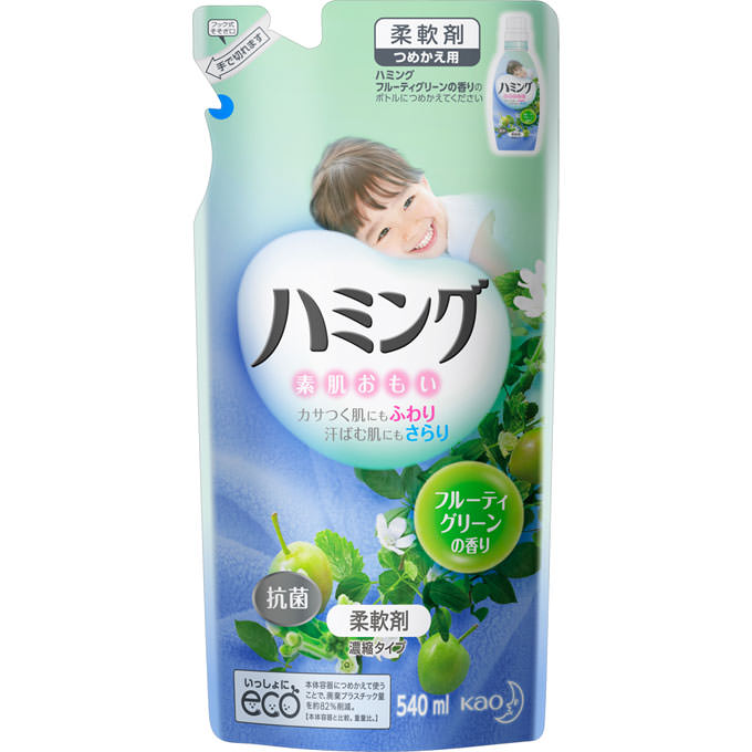 ハミング フルーティグリーン つめかえ用 ５４０ＭＬ 花王
