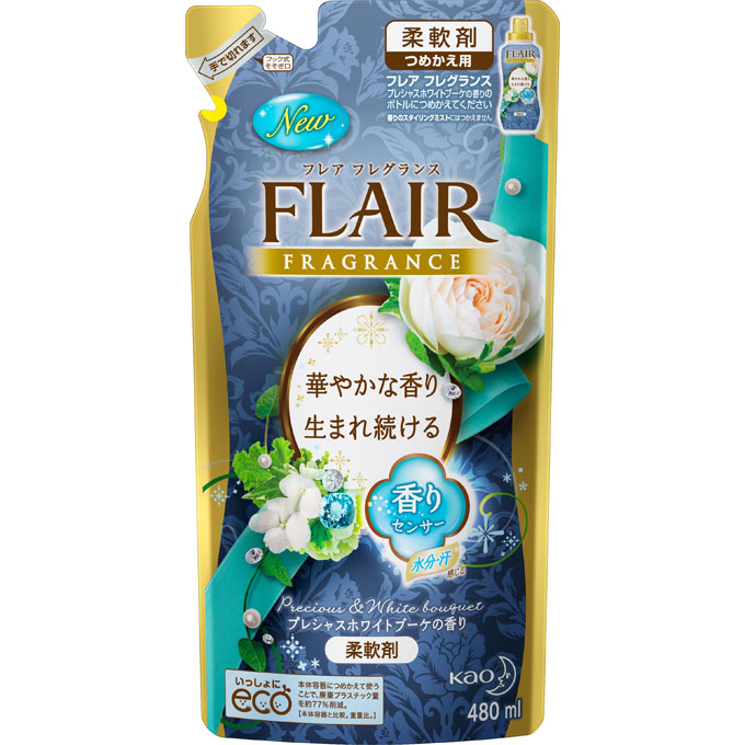 フレア フレグランス プレシャス＆ホワイトブーケ つめかえ用 ４８０ｍｌ 花王