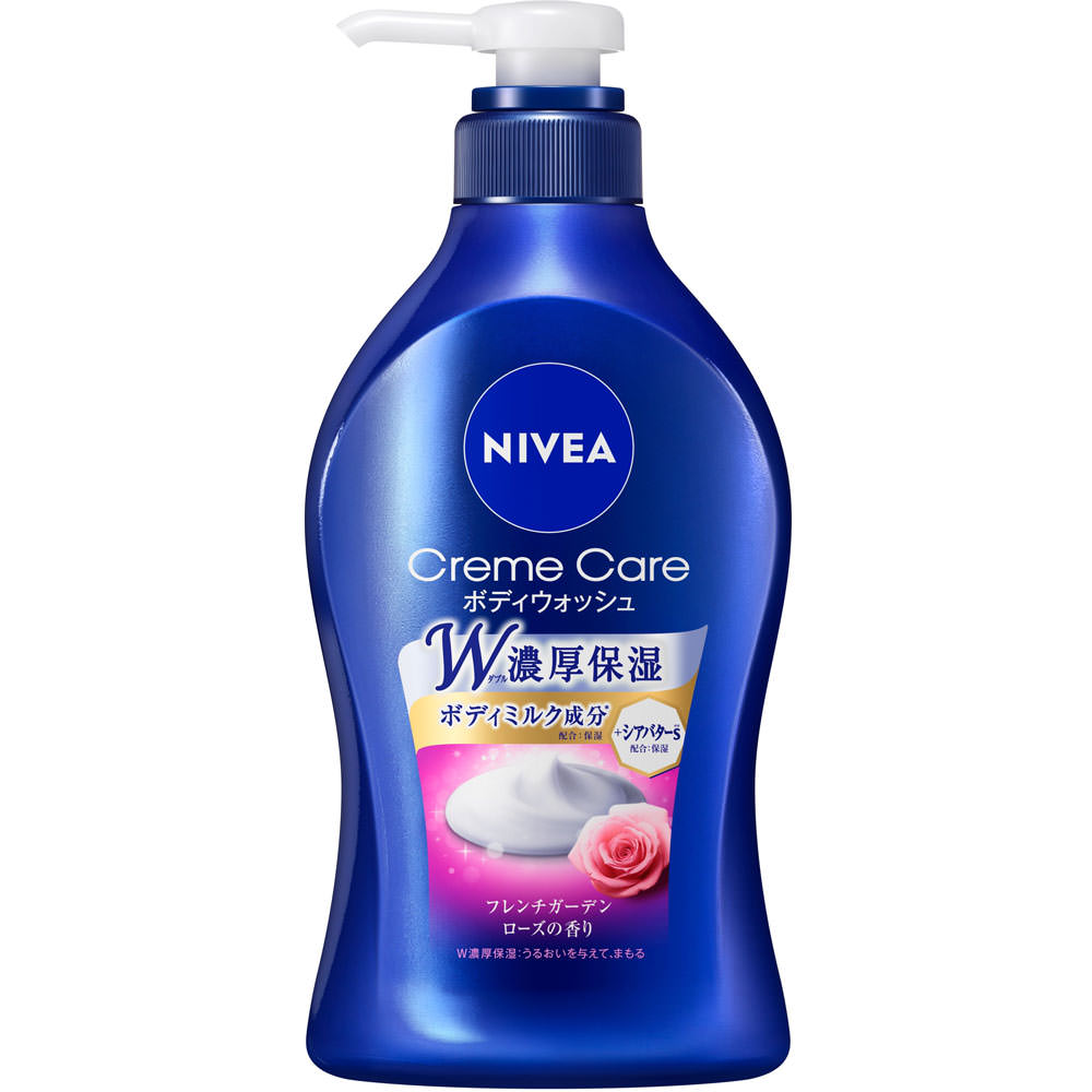 ニベア クリームケア ボディウォッシュ フレンチガーデンローズの香り ポンプ ４８０ｍＬ 花王