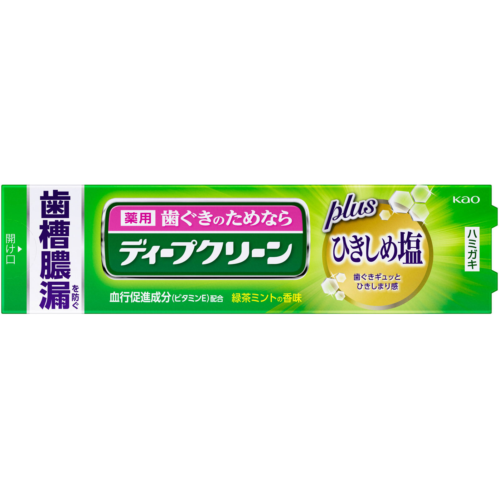 ディープクリーン 薬用ハミガキ ひきしめ塩 １００ｇ 花王 (医薬部外品)