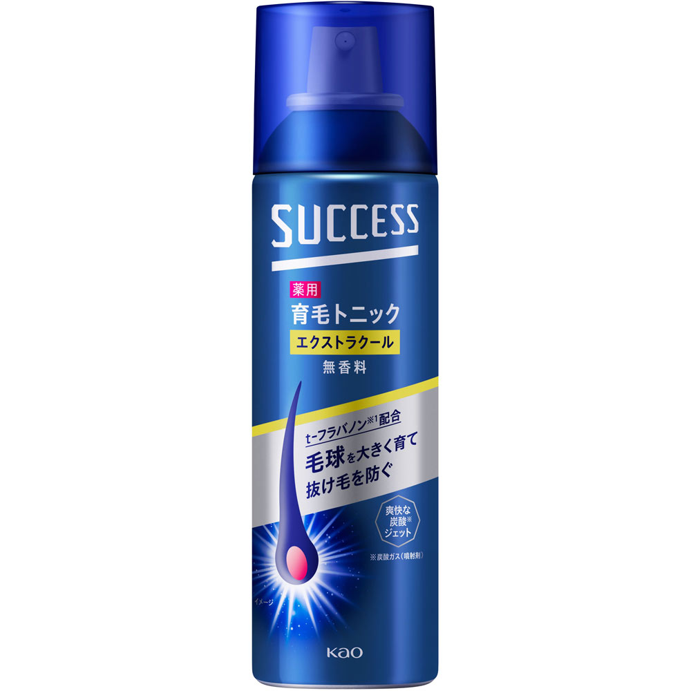 サクセス 薬用育毛トニック エクストラクール 無香料 １８０ｇ 花王 (医薬部外品)