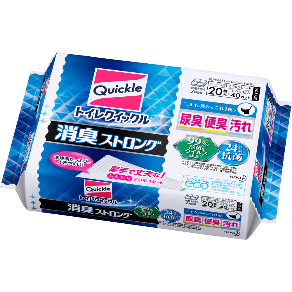 トイレクイックル 消臭ストロング つめかえ用 ジャンボパック ２０マイ 花王