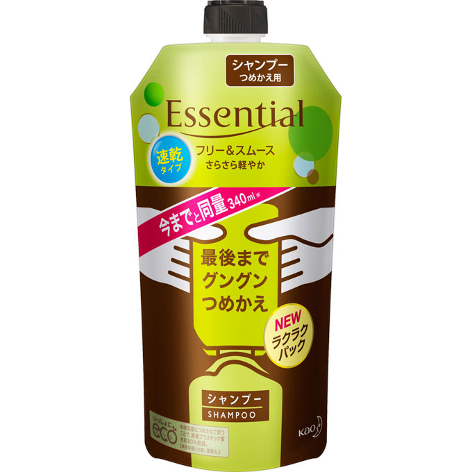 エッセンシャル フリー＆スムース シャンプー つめかえ用 ３４０ｍｌ 花王