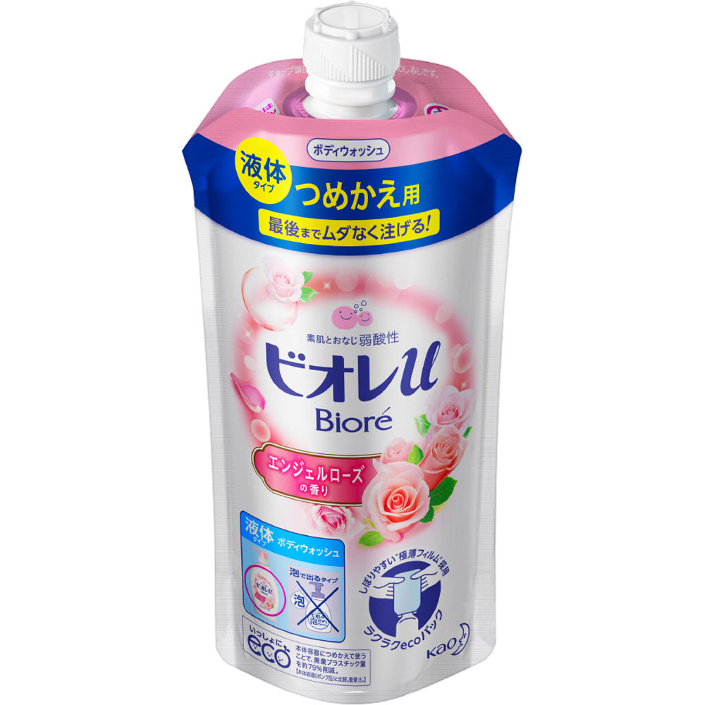 ビオレｕ エンジェルローズの香りつめかえ用 ３４０ｍＬ 花王