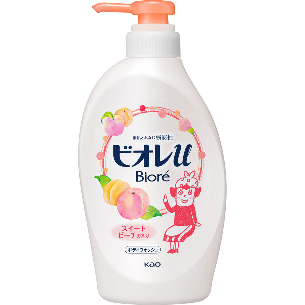 ビオレｕ スイートピーチの香りポンプ ４８０ｍＬ 花王