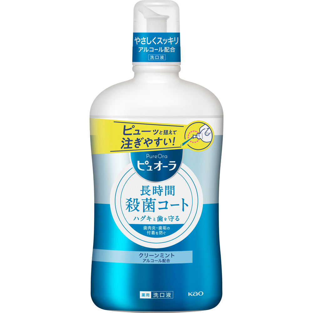 薬用ピュオーラ 洗口液 クリーンミント ８５０ｍＬ 花王 (医薬部外品)