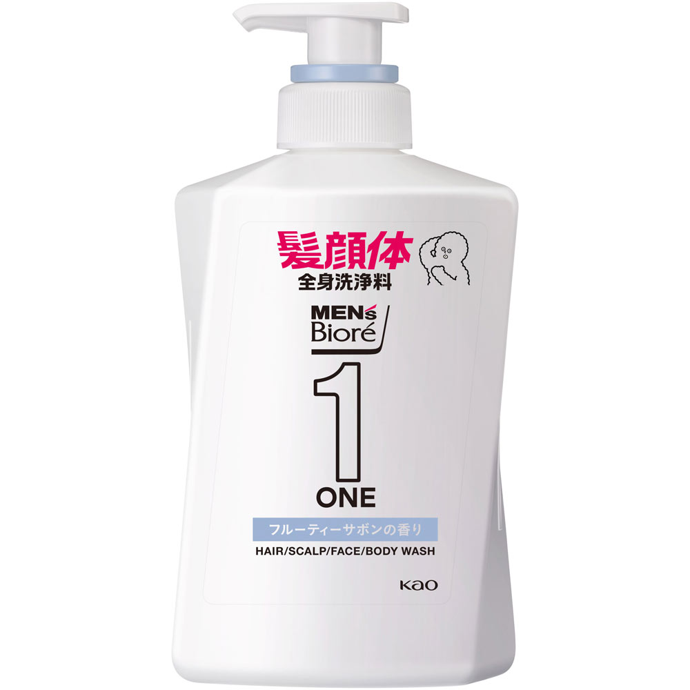 メンズビオレワン オールインワン サボン 本体 ４８０ｍＬ 花王