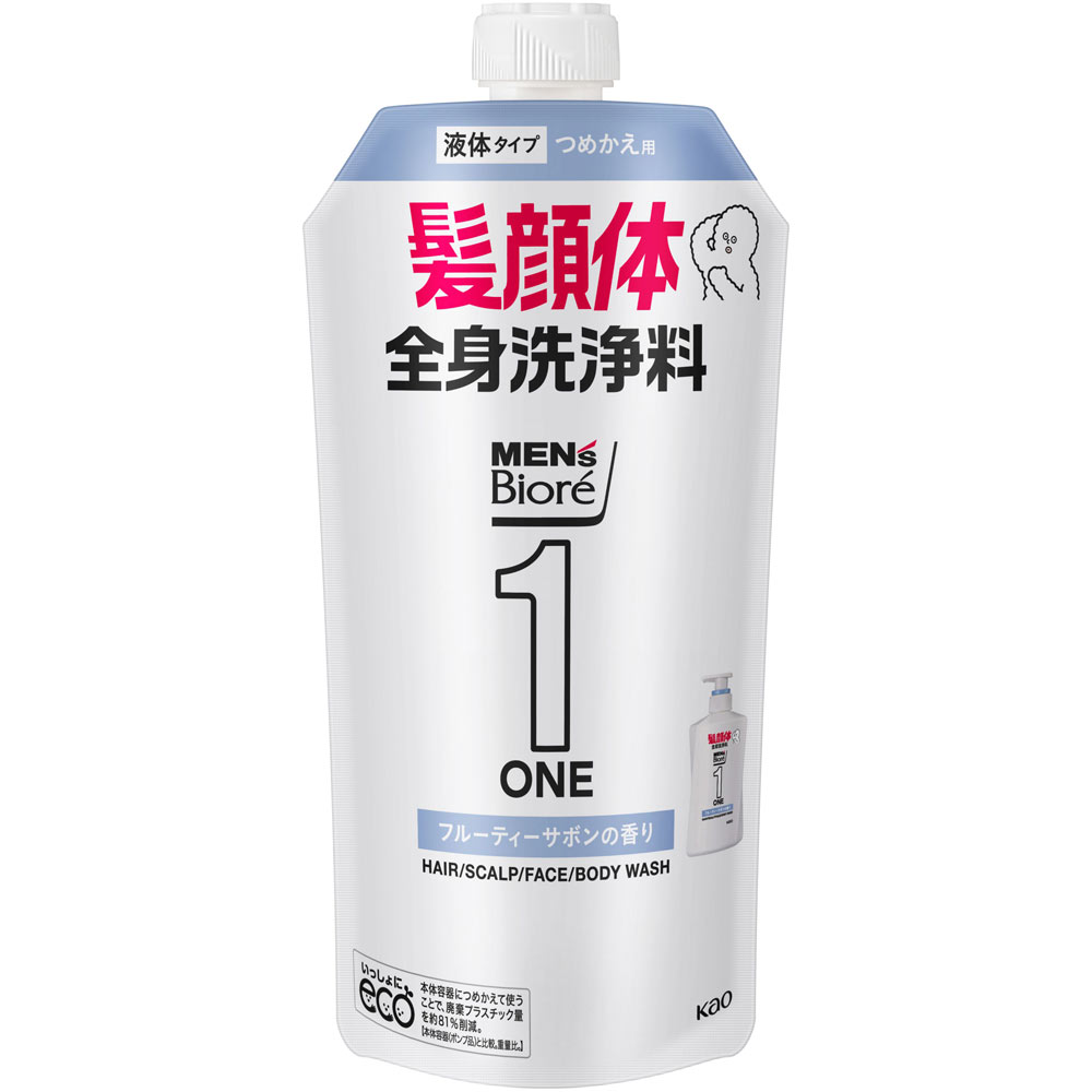 メンズビオレワン オールインワン サボン 詰替 ３４０ｍＬ 花王