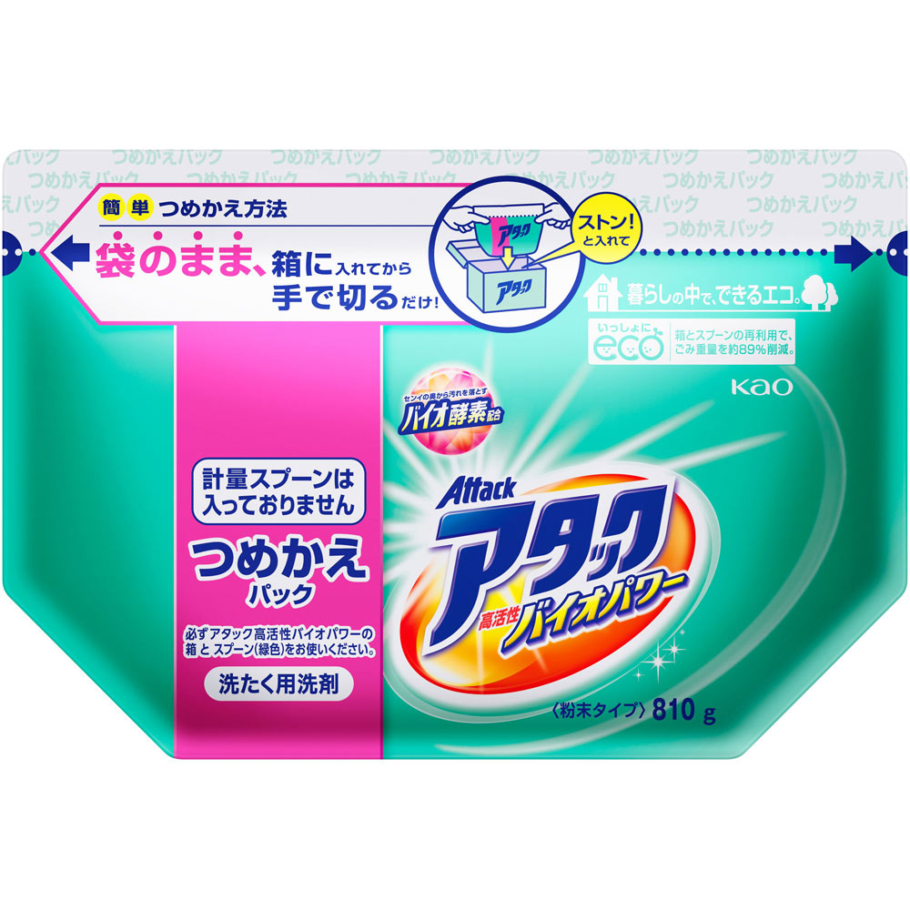 アタック 高活性バイオＥＸ つめかえ用 ８１０Ｇ 花王