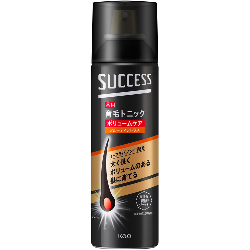 サクセス 薬用育毛トニック ボリュームケア フルーティシトラス １８０ｇ 花王 (医薬部外品)
