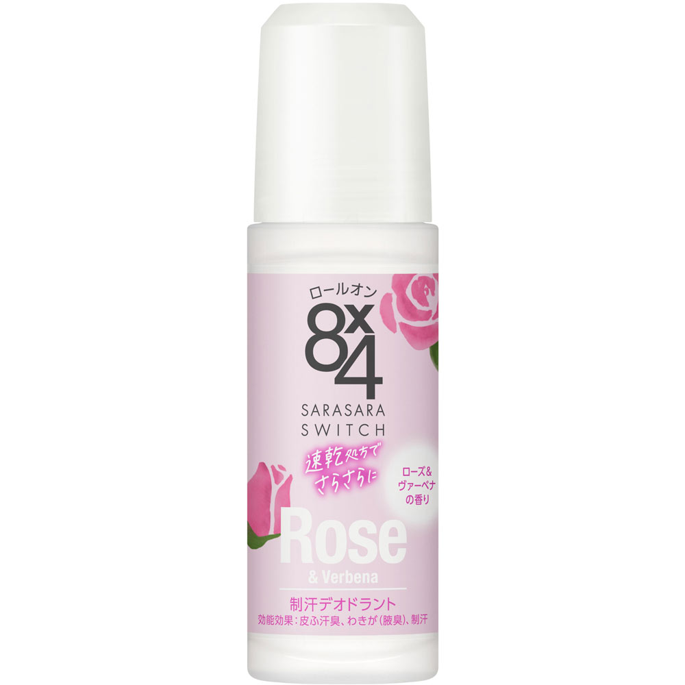 ８ｘ４ロールオン ローズ＆ヴァーベナ ４５ｍＬ 花王 (医薬部外品)