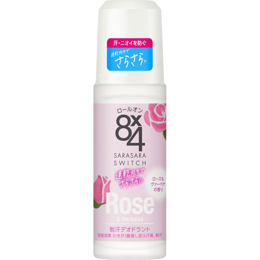 ８ｘ４ロールオン ローズ＆ヴァーベナ ４５ｍＬ 花王 (医薬部外品)