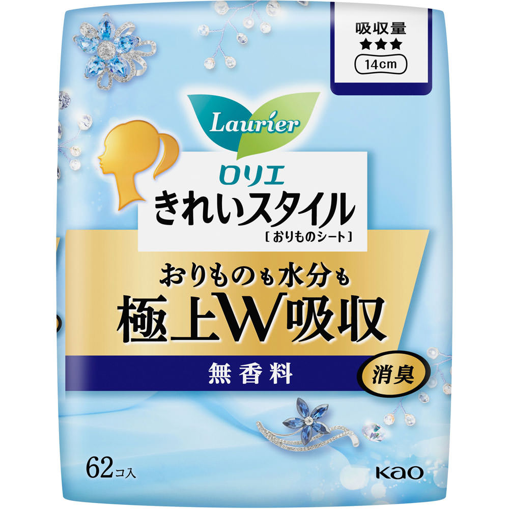 ロリエ きれいスタイル 超吸ランジェリーライナー 無香料 62個 花王