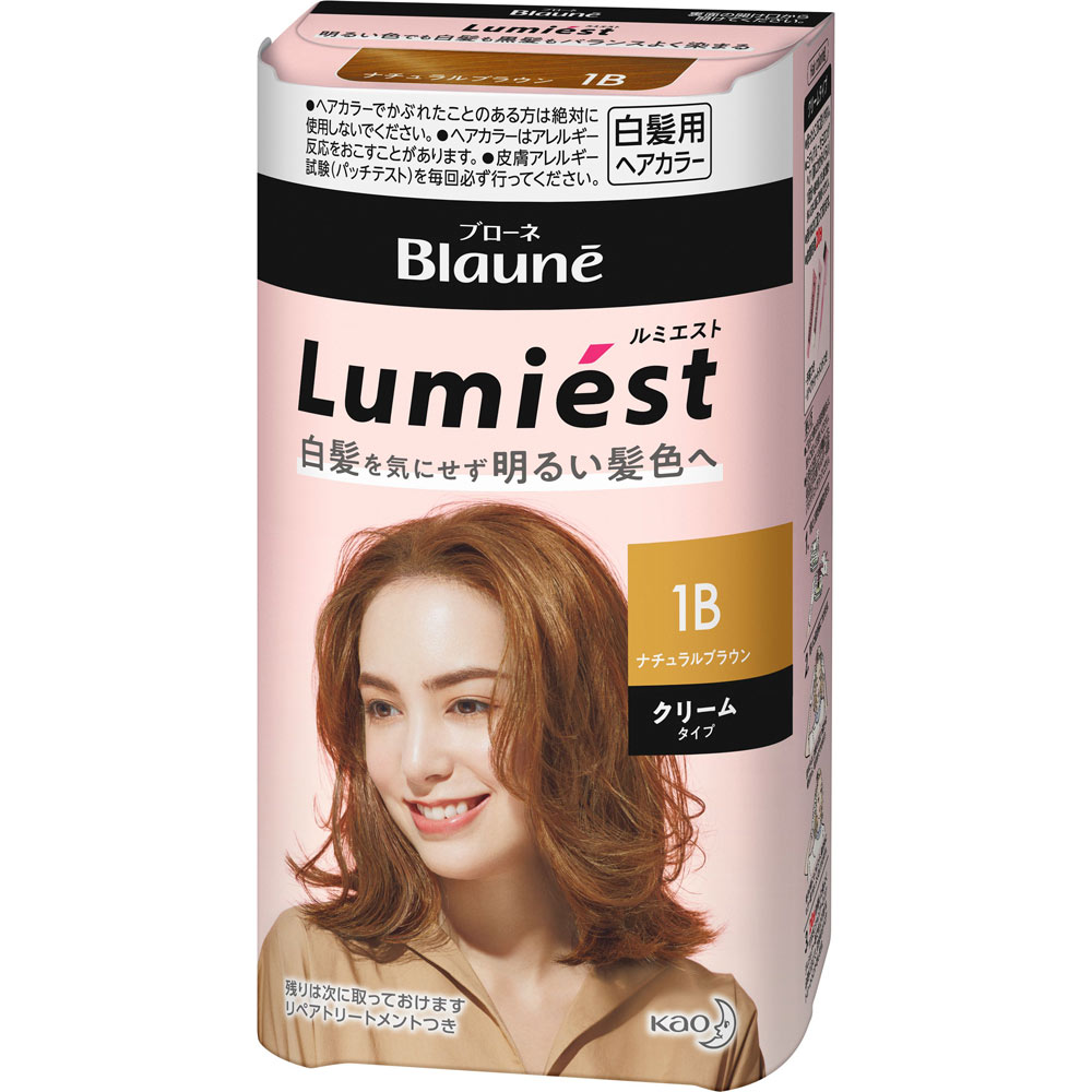 ブローネルミエストヘアカラー1Bナチュラルブラウン 108g 花王 (医薬部外品)