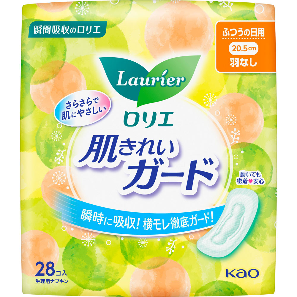 ロリエ　肌きれいガード　ふつうの日用　羽なし　２８コ入 ２８コ 花王 (医薬部外品)