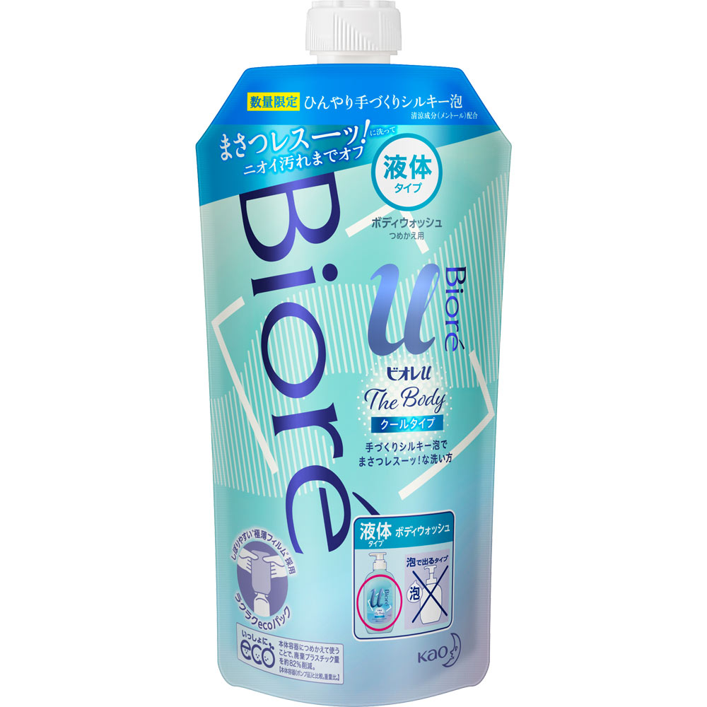 ビオレｕ　ザ　ボディ　液体タイプ　クール　つめかえ用　３４０ｍｌ ３４０ｍｌ 花王