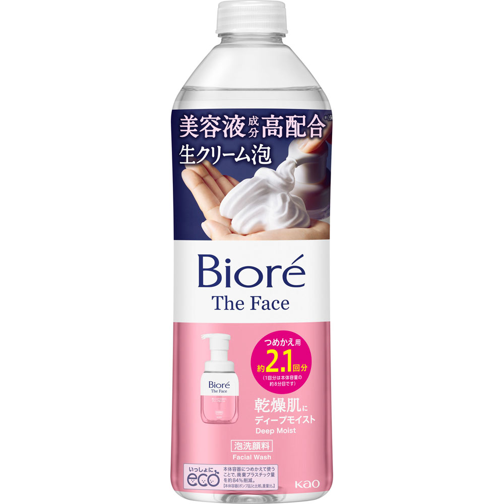 ビオレ ザフェイス 泡洗顔料 ディープモイスト つめかえ用 340ml 花王