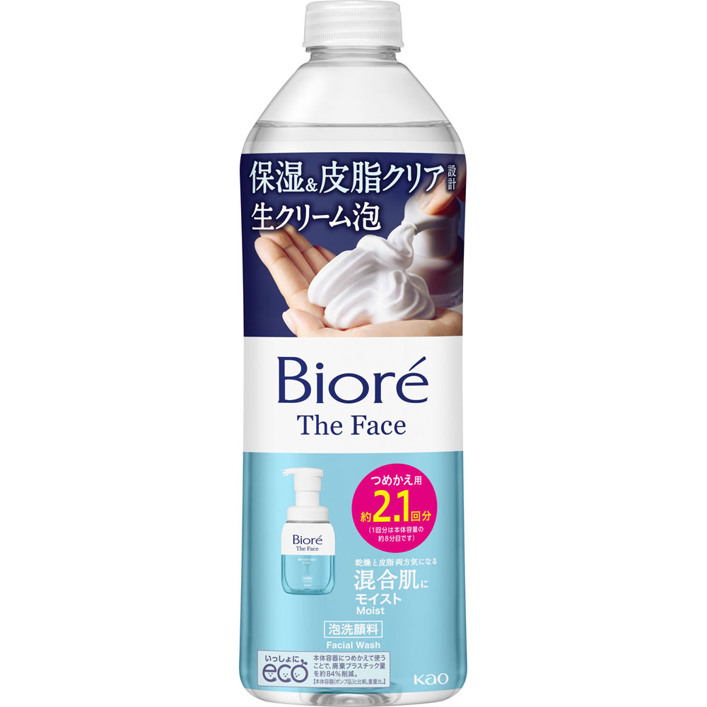 ビオレ ザフェイス 泡洗顔料 モイスト つめかえ用 ３４０ｍｌ 花王