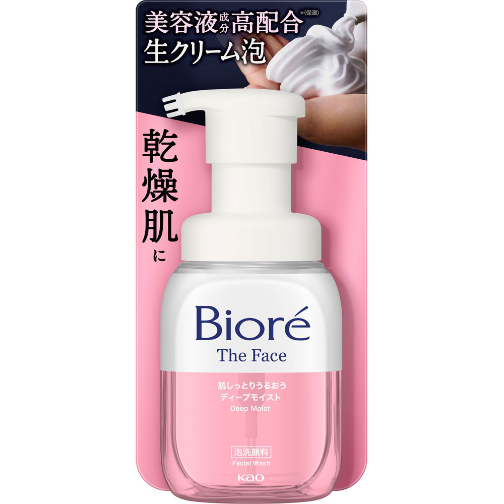ビオレ ザフェイス 泡洗顔料 ディープモイスト 本体 ２００ｍｌ 花王