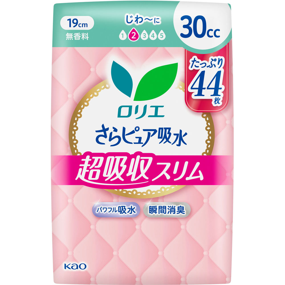 ロリエ さらピュア 超吸収スリム３０ｃｃ ４４枚 花王
