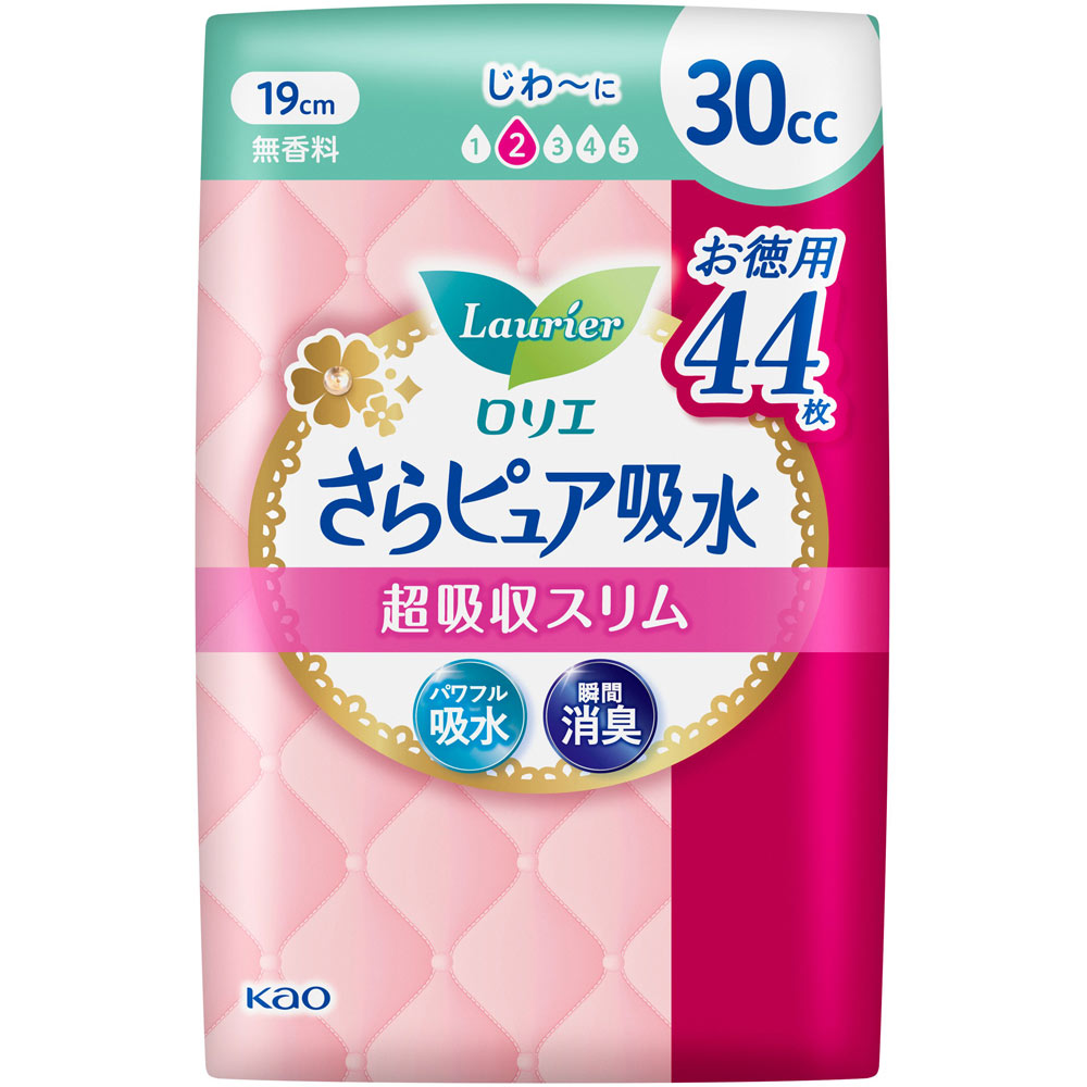 ロリエ さらピュア 超吸収スリム３０ｃｃ ４４枚 花王