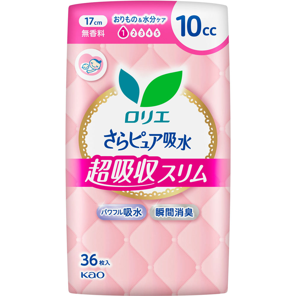 ロリエさらピュア吸水 超吸収スリム 10cc無香料 36枚 花王
