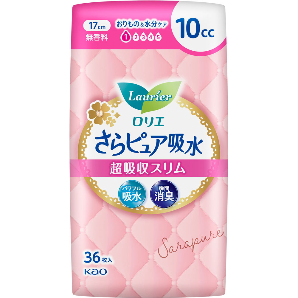 ロリエさらピュア吸水 超吸収スリム １０ｃｃ無香料 ３６枚 花王