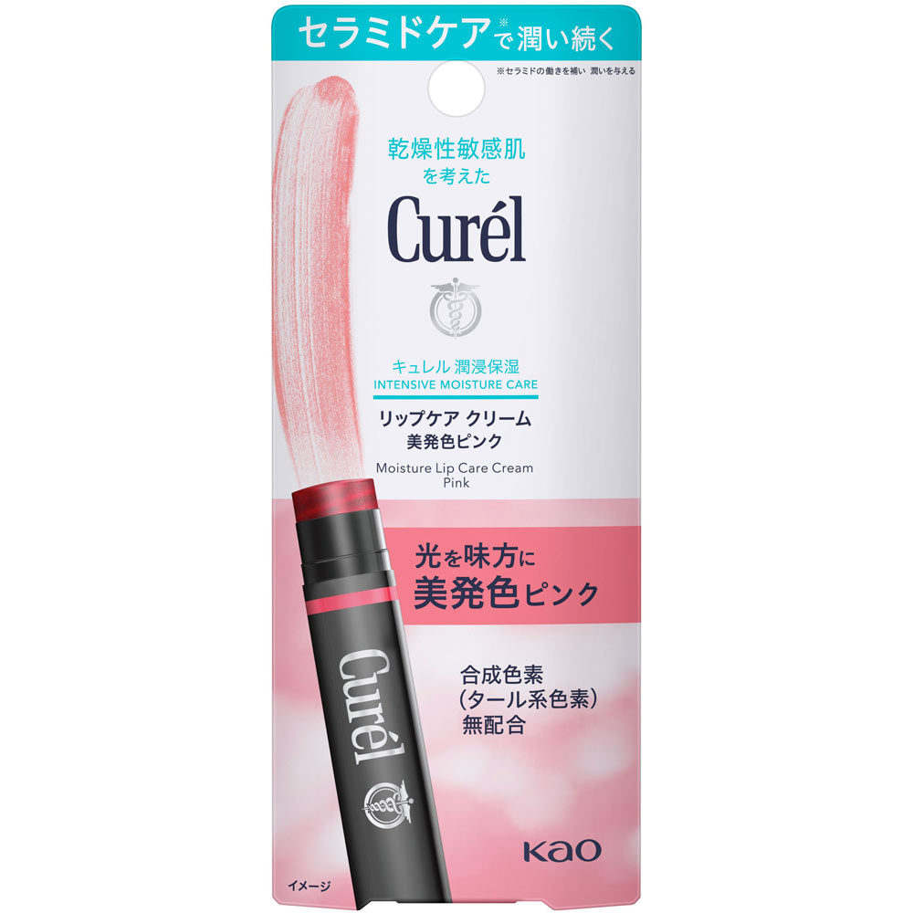 キュレル　リップケア　クリーム　美発色ピンク ４．２ｇ 花王
