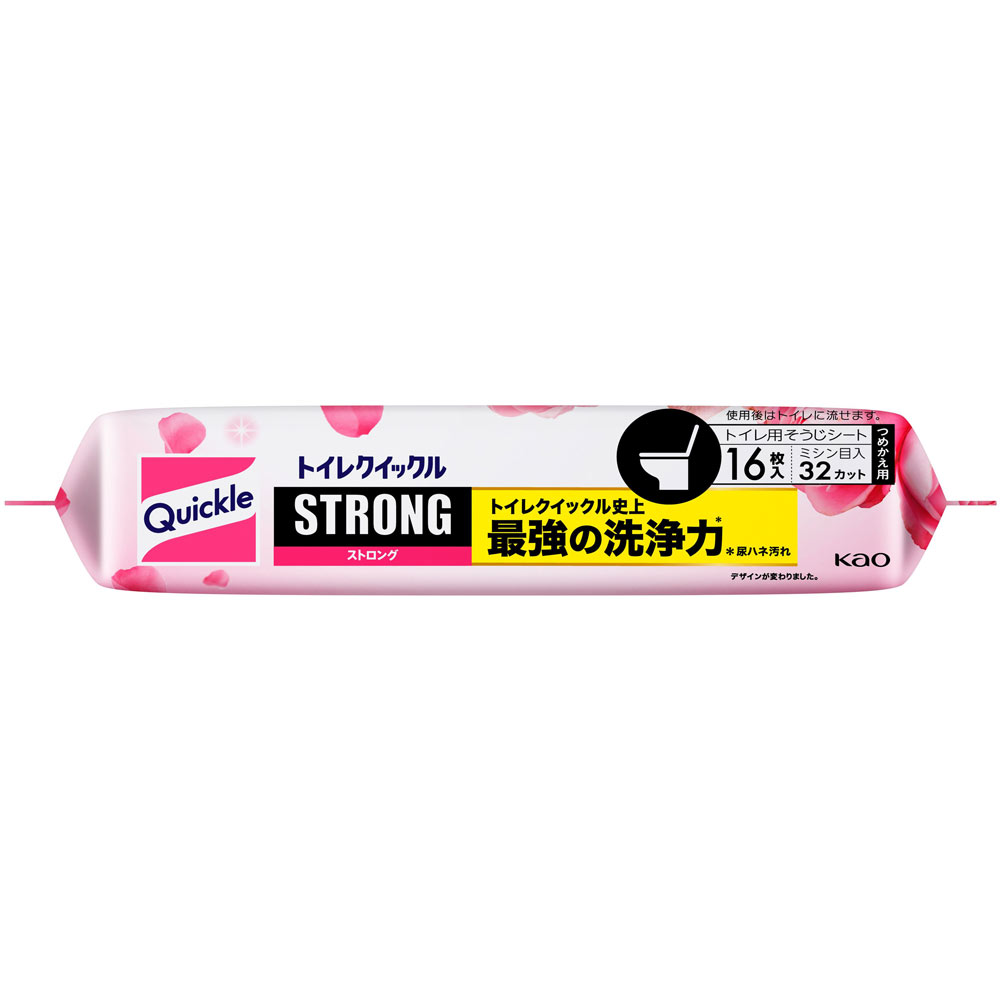 トイレクイックルストロング ローズ替え １６枚 花王