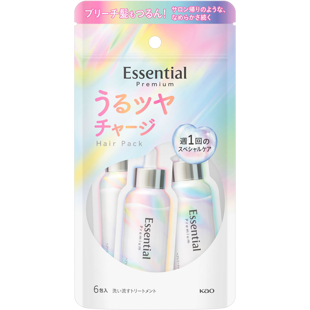 エッセンシャル ザビューティ 髪のキメ美容うるツヤチャージヘアパック ９ｇ×６ 花王