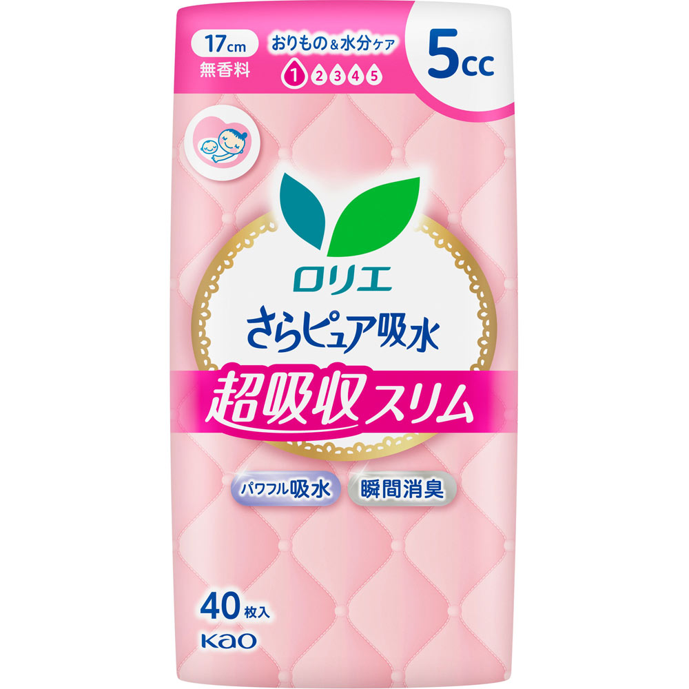 ロリエ さらピュア 超吸収スリム５ｃｃ ４０枚 花王
