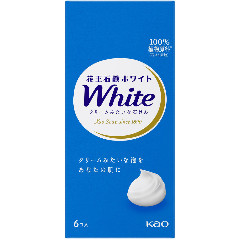 花王石鹸ホワイト 普通サイズ ６コ箱 ５１０ｇ 花王
