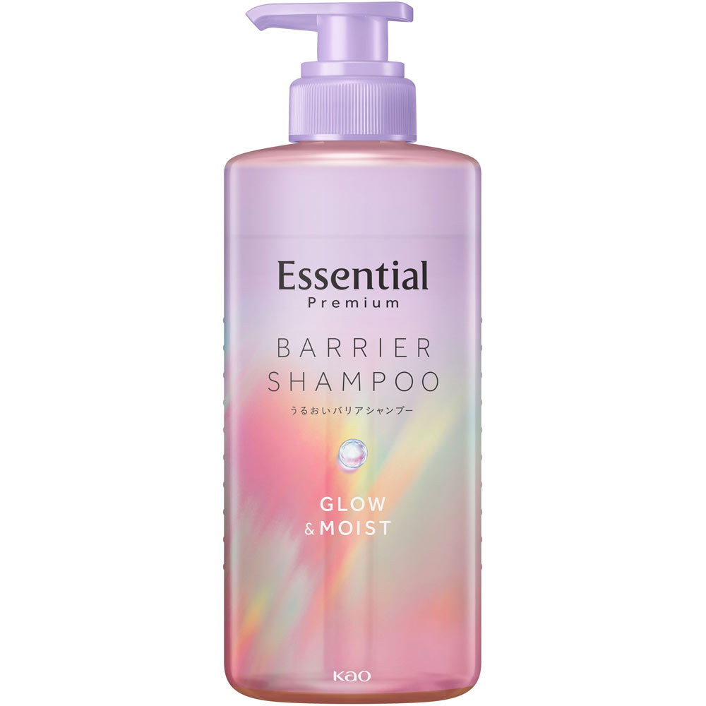 エッセンシャル　プレミアム　うるおいバリアシャンプー　グロウ＆モイスト　ポンプ ４５０ｍＬ 花王