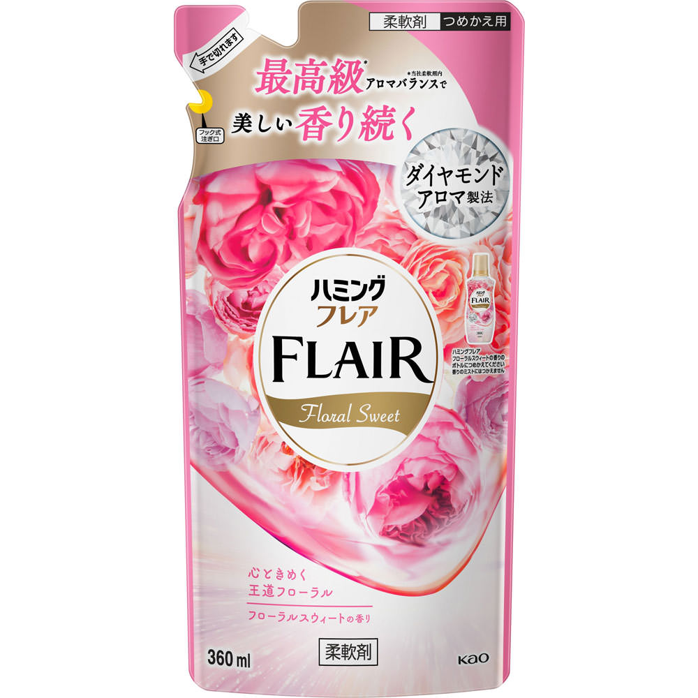 ハミングフレア　フローラルスウィート　つめかえ用 ３６０ＭＬ 花王