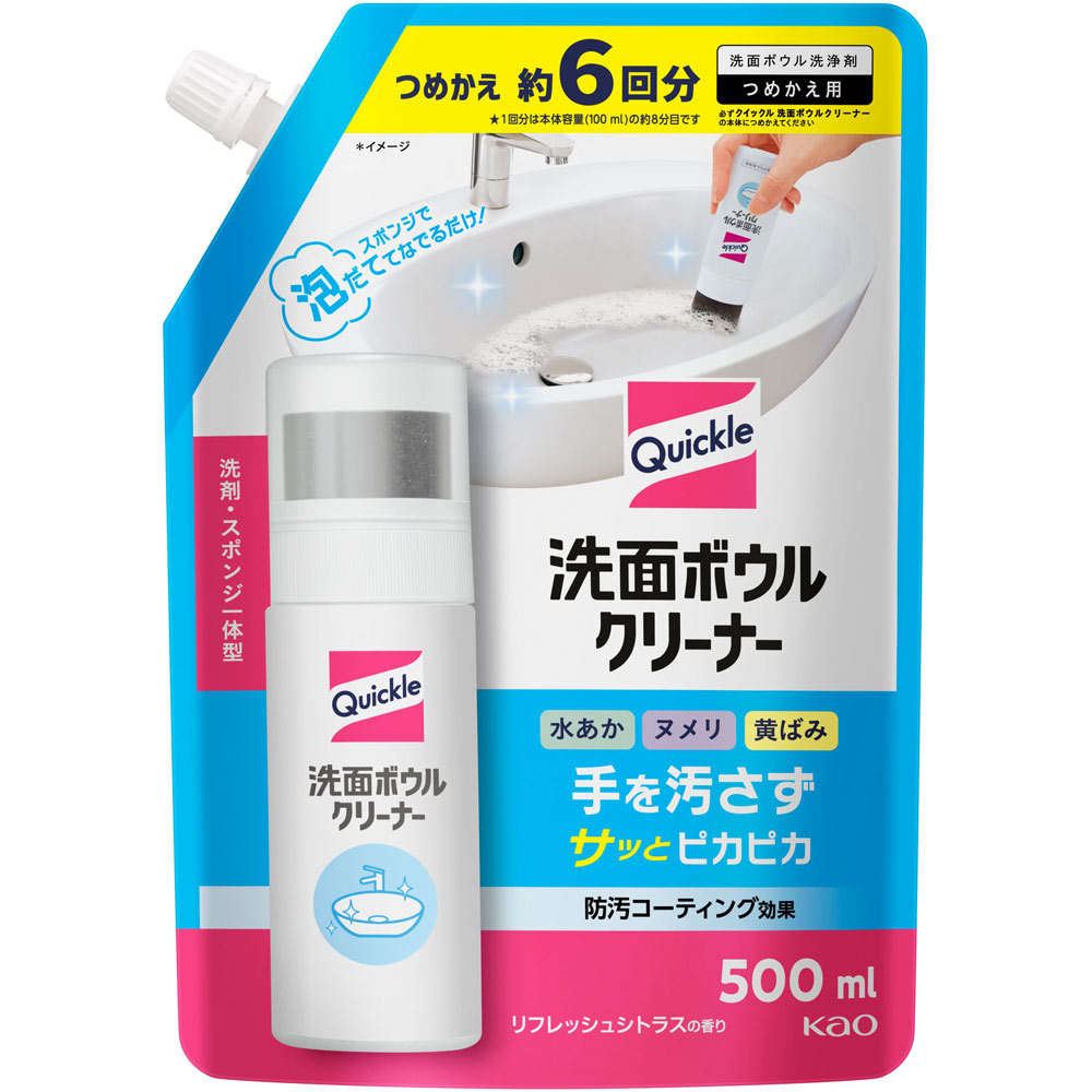 クイックル　洗面ボウルクリーナー　つめかえ用 ５００ｍｌ 花王