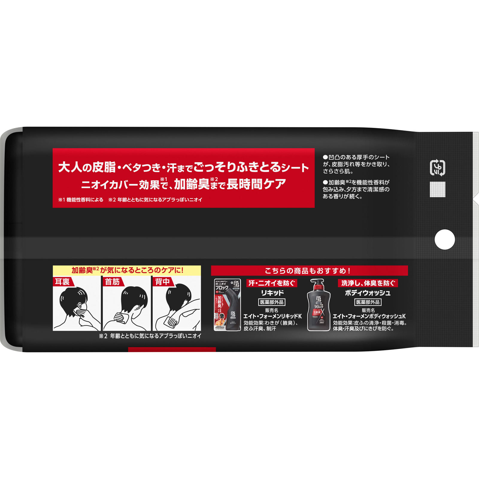 ８ｘ４メンミドル　デコボコシート ２０枚 花王