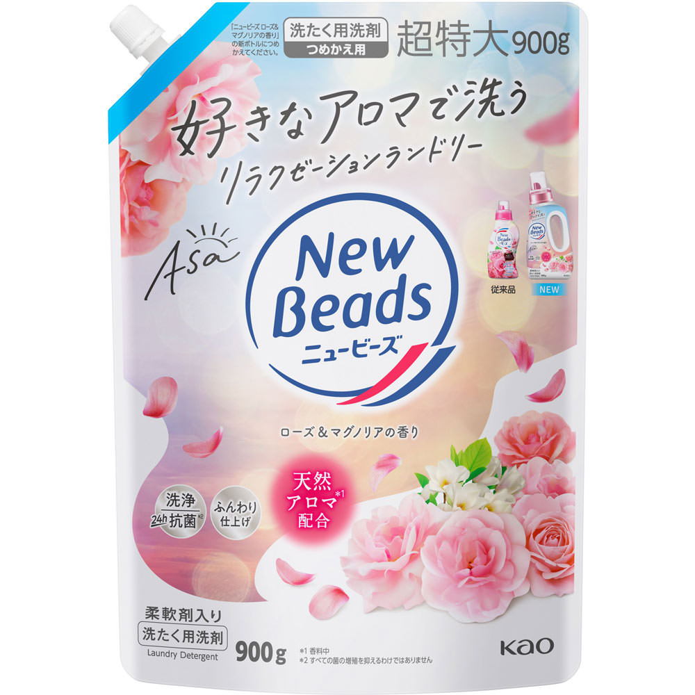 ニュービーズ ローズ＆マグノリアの香り つめかえ用 ９００ｇ 花王