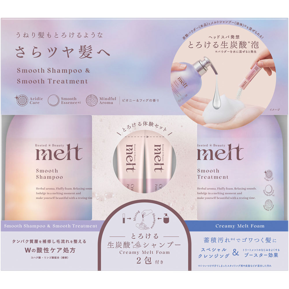 メルト　スムースポンプペア＋クリーミーメルトフォーム付き ９６０ｍＬ＋２ｇ 花王