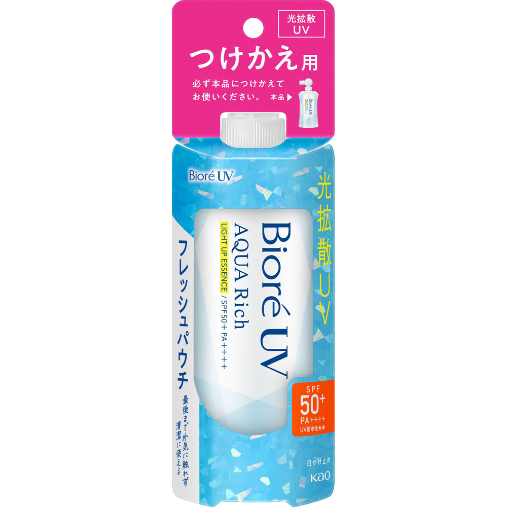 ビオレＵＶ　アクアリッチ　ライトアップエッセンス　フレッシュパウチ　つけかえ用 １２０ｇ 花王