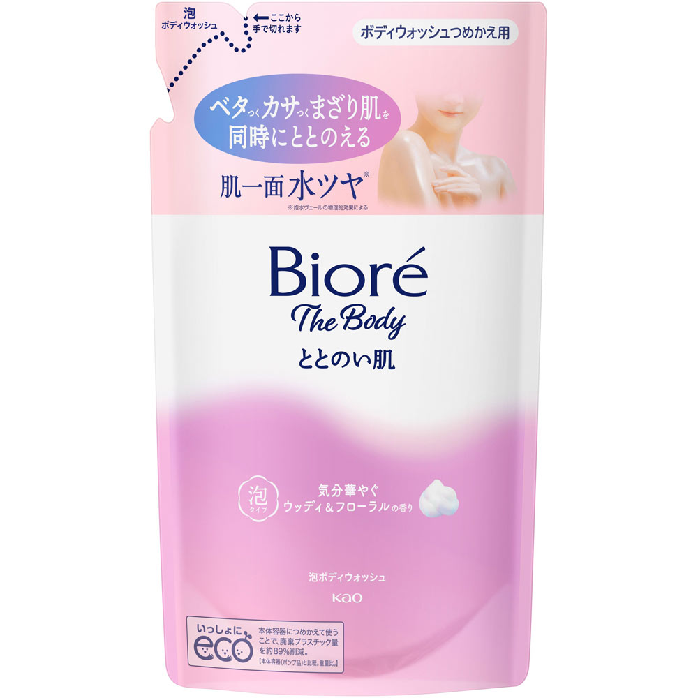 ビオレザボディ ととのい肌 泡タイプ ウッディ＆フローラルの香り つめかえ ４４０ｍＬ 花王