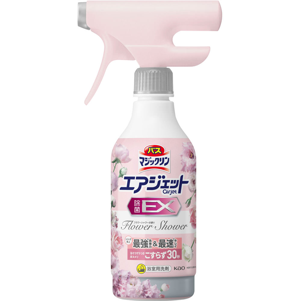 バスマジックリン　エアジェット　除菌ＥＸ　フラワーシャワーの香り　本体 ３９０ｍｌ 花王